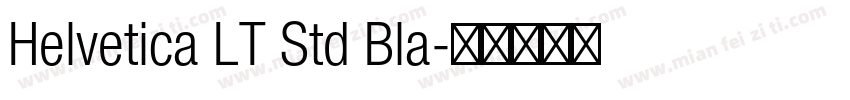 Helvetica LT Std Bla字体转换